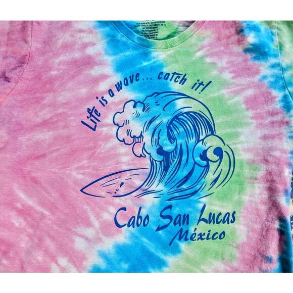 Cabo San Lucas Tie Dyed Tshirt L - Picture 3 of 3